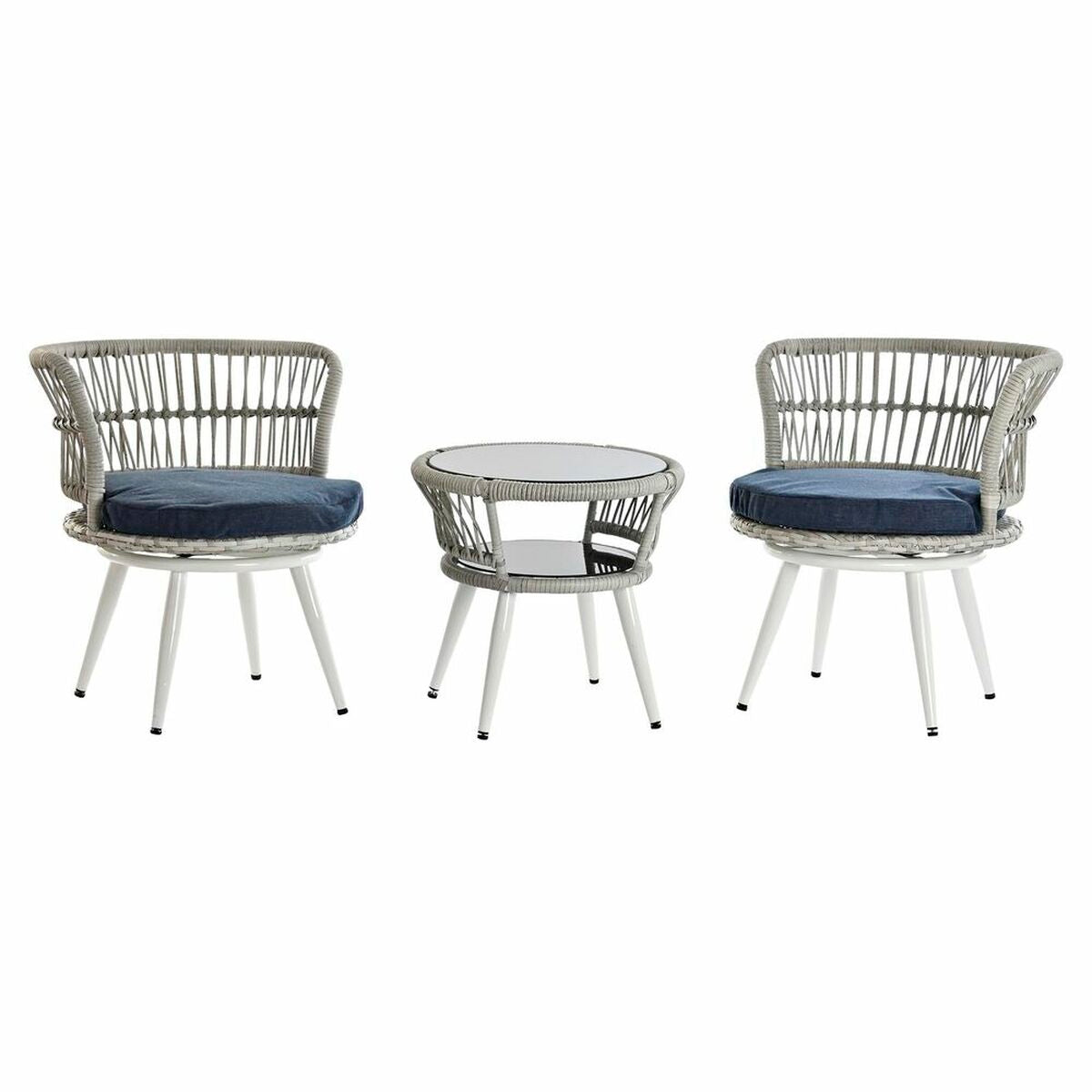 Namizni set z 2 naslanjačema Home Decor