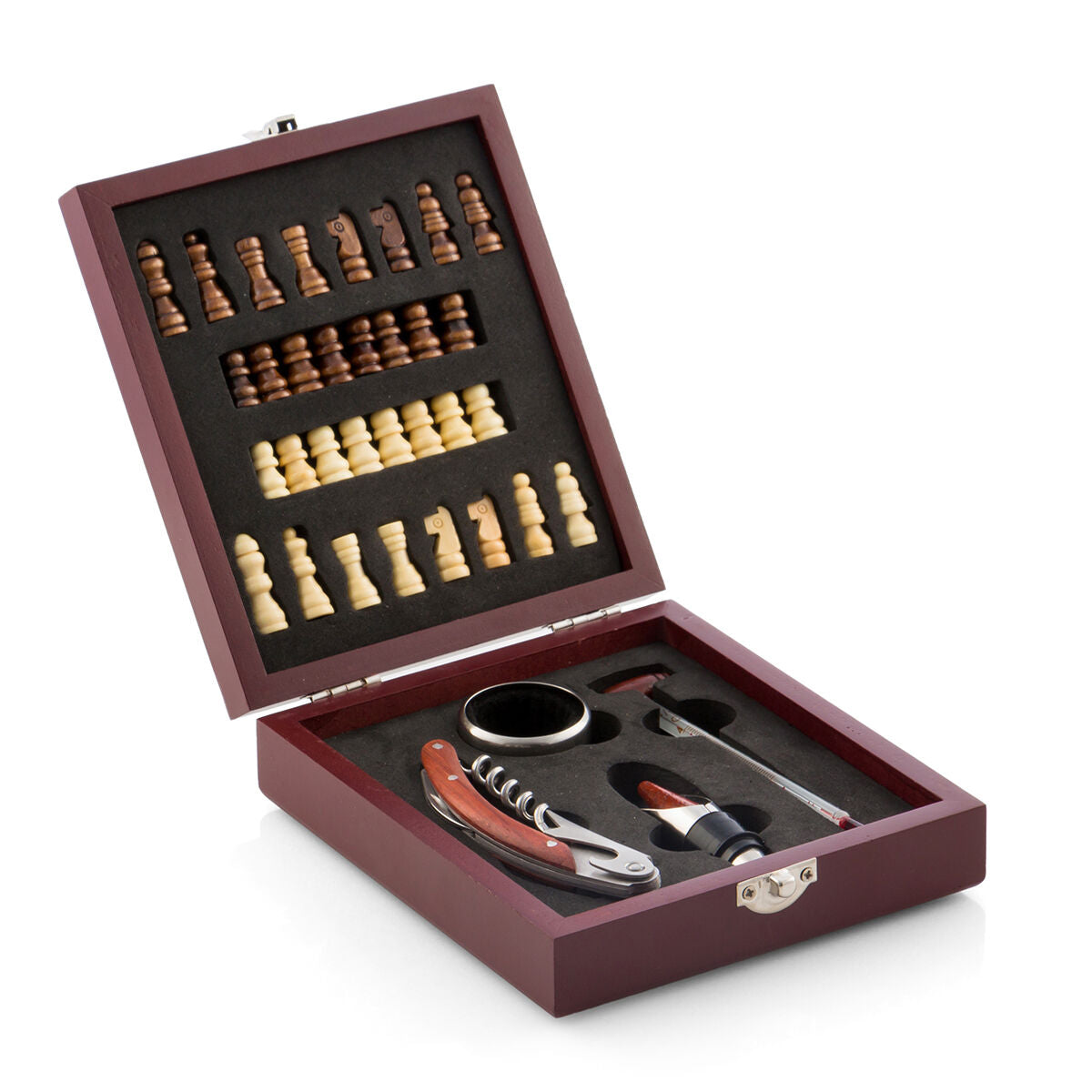 Šahovski vinski darilni set (37-delni)