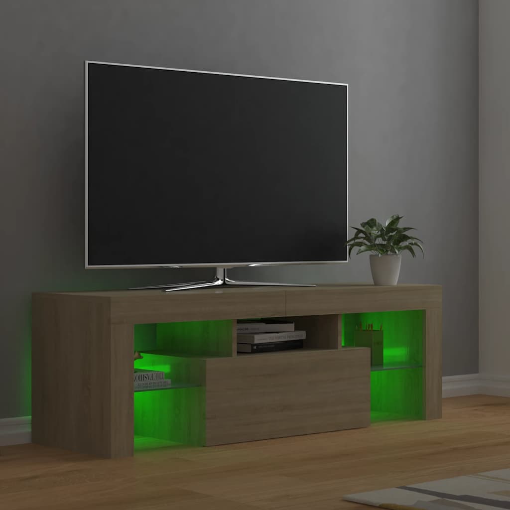 TV omarica z LED lučkami 120x35x40 cm