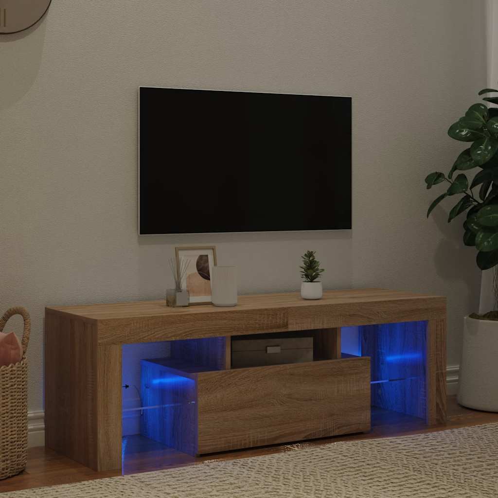 TV omarica z LED lučkami 120x35x40 cm