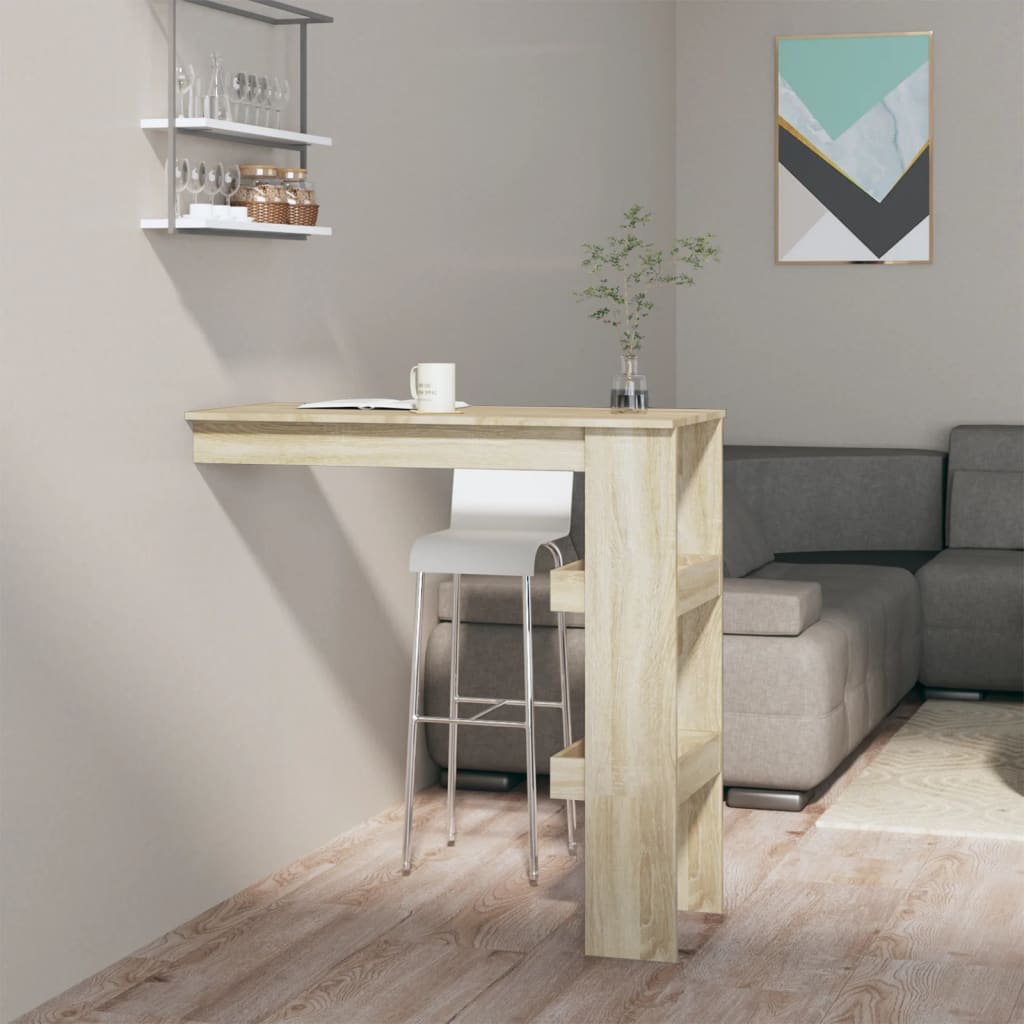 Stenska barska miza 102x45x103,5 cm konstruiran les