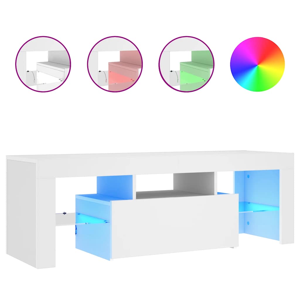 TV omarica z LED lučkami 120x35x40 cm