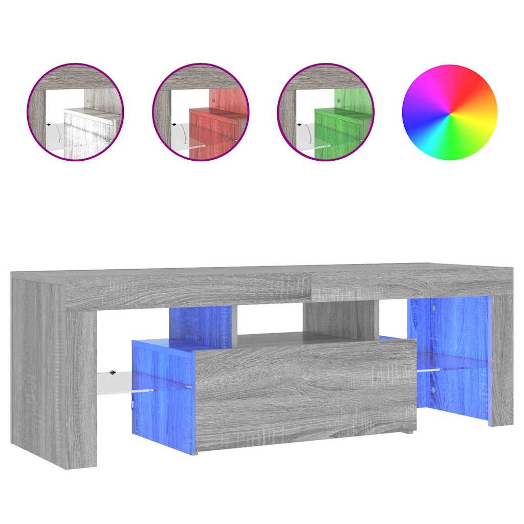TV omarica z LED lučkami 120x35x40 cm