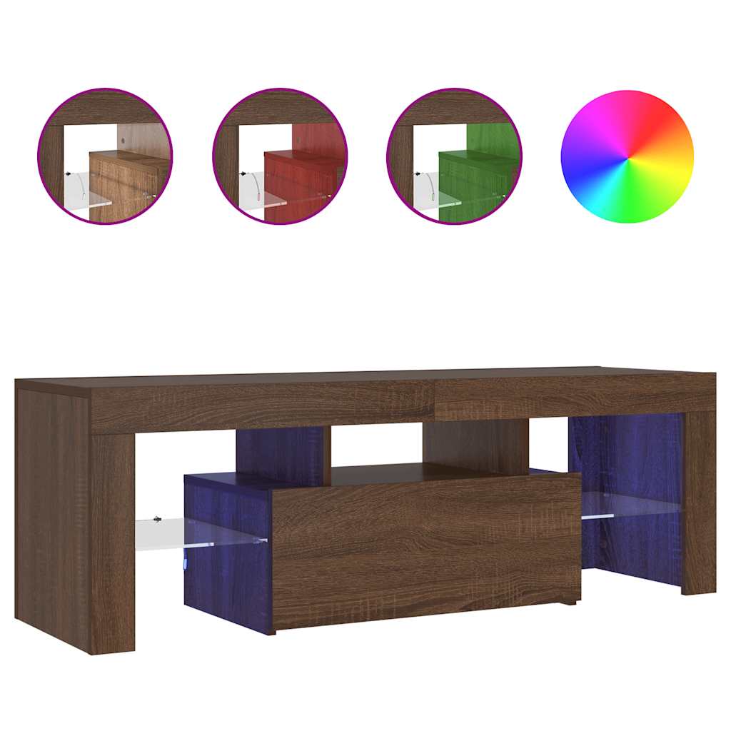 TV omarica z LED lučkami 120x35x40 cm