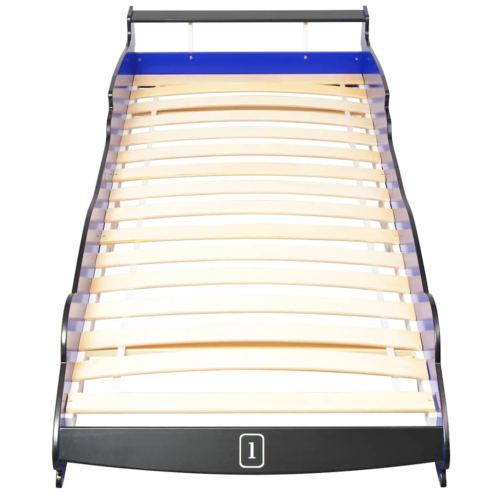 Otroška postelja v obliki dirkalnega avtomobila z LED osvetlitvijo 90x200 cm