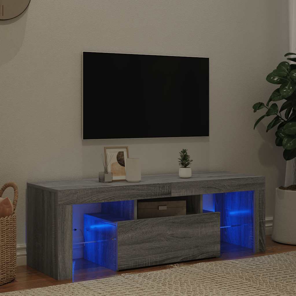 TV omarica z LED lučkami 120x35x40 cm