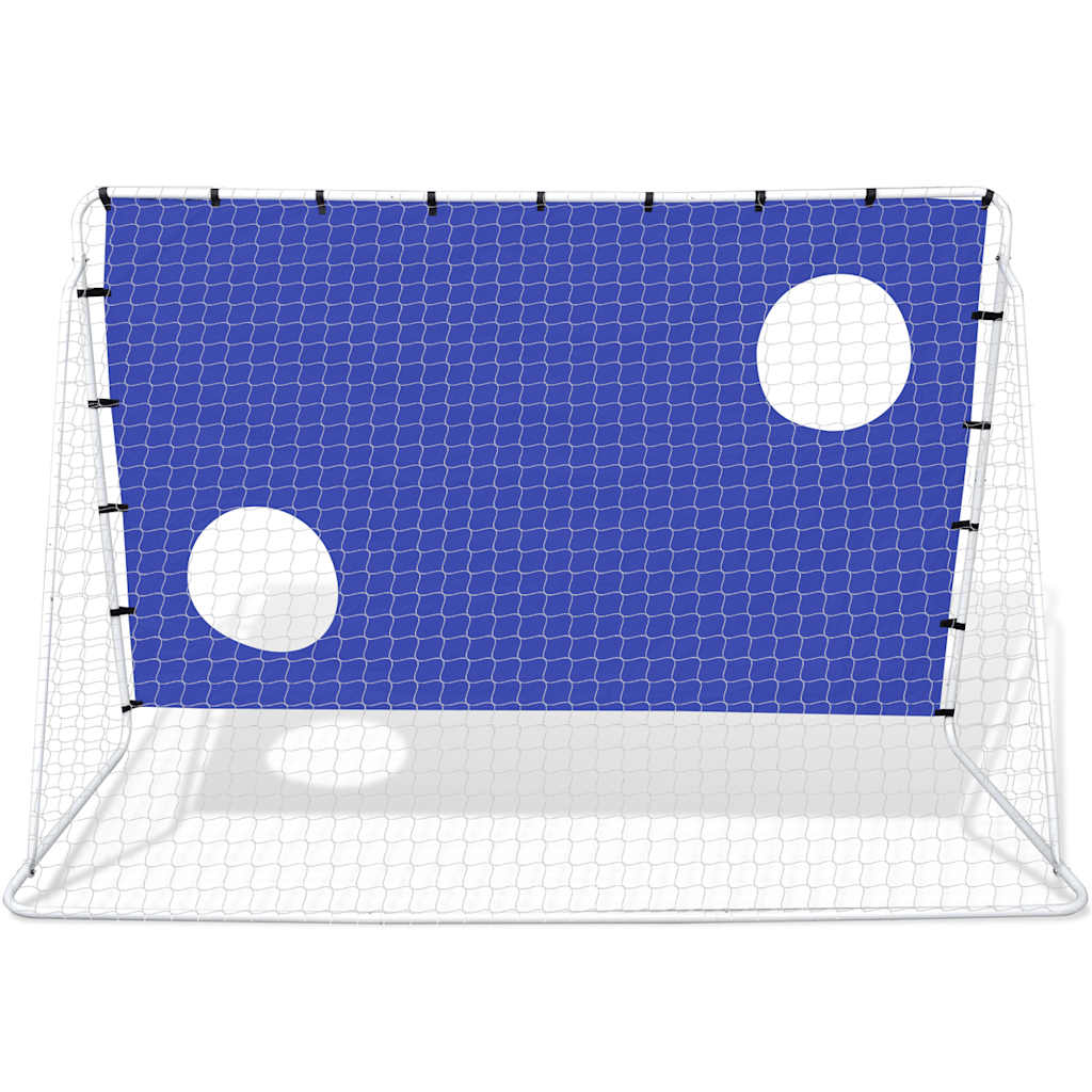 Nogometni gol s steno za ciljanje 240x92x150cm