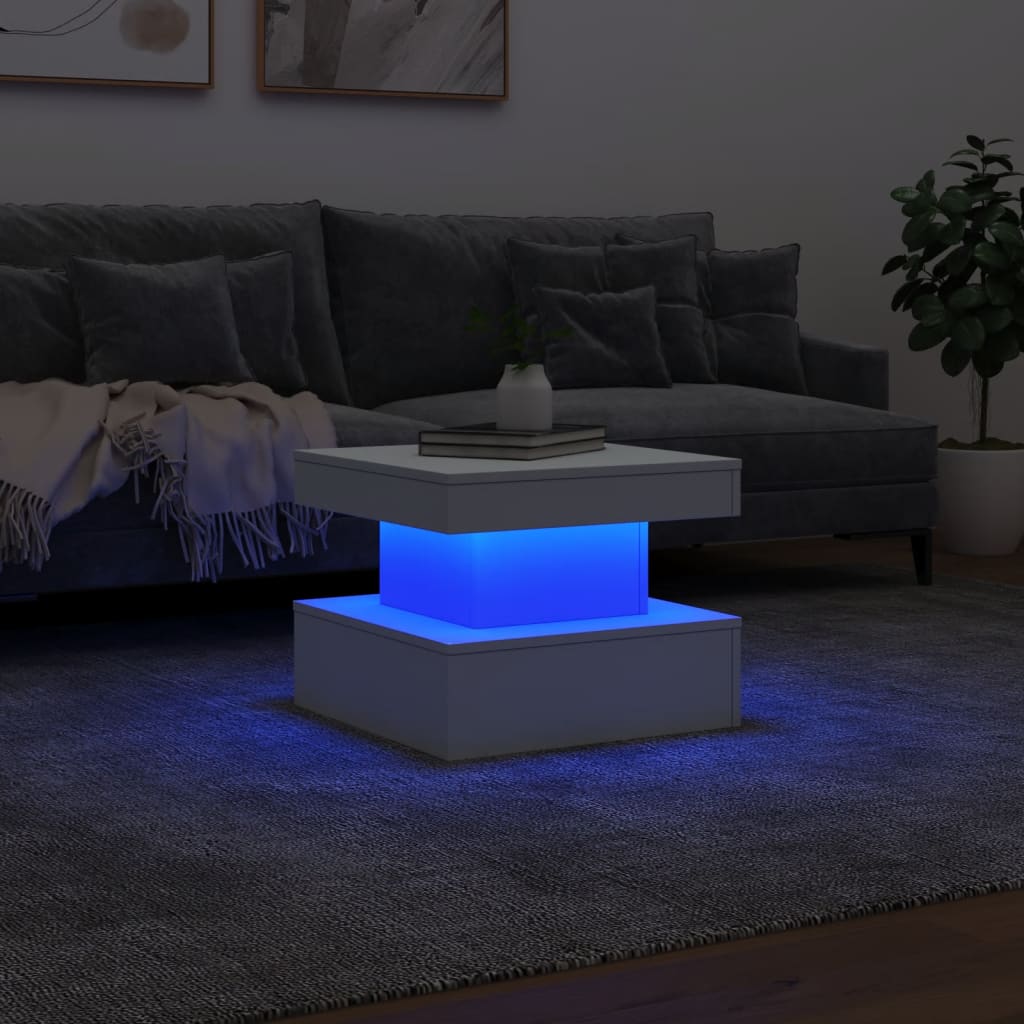 Klubska mizica 50x50x40 cm z LED lučmi