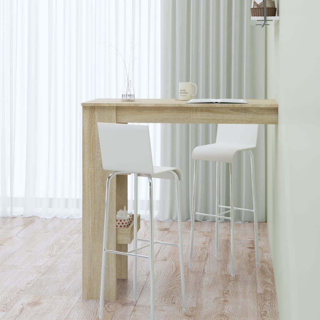 Stenska barska miza 102x45x103,5 cm konstruiran les