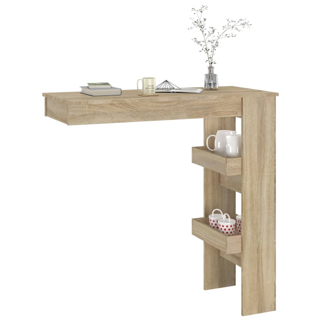 Stenska barska miza 102x45x103,5 cm konstruiran les
