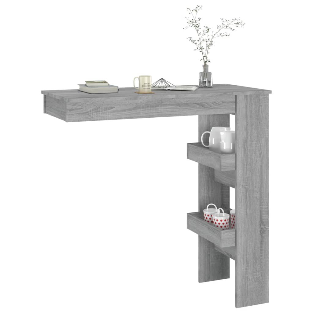 Stenska barska miza 102x45x103,5 cm konstruiran les