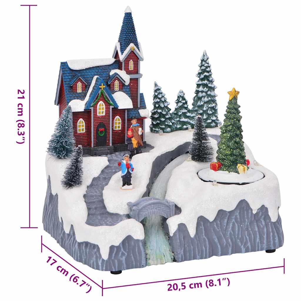 MiniDom Božična vas dekoracija 20,5×17×21 cm