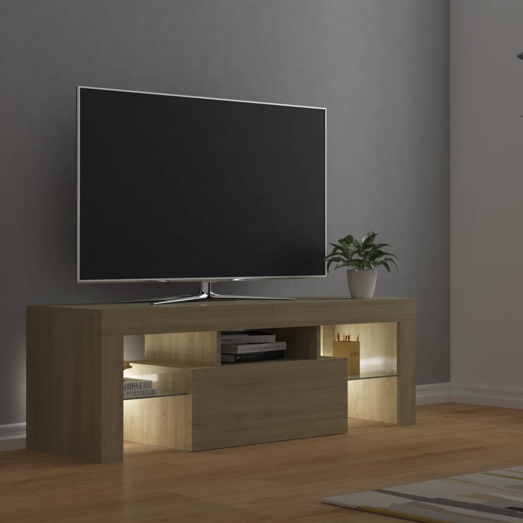 TV omarica z LED lučkami 120x35x40 cm