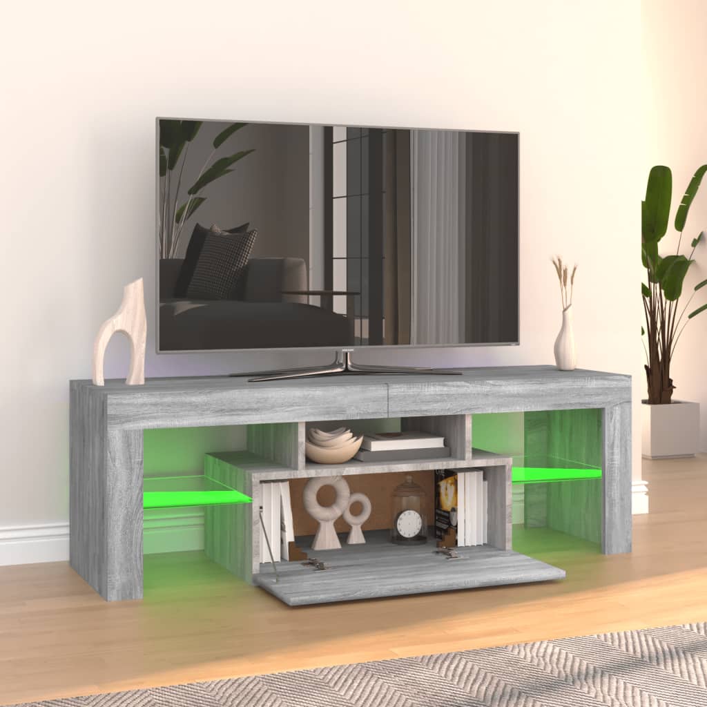 TV omarica z LED lučkami 120x35x40 cm